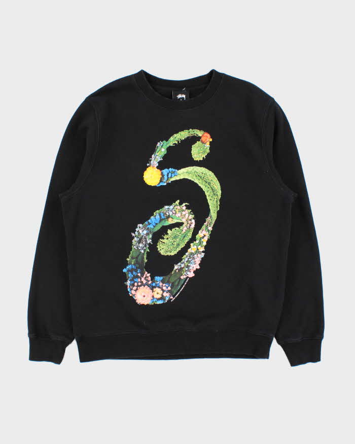 AW2021 Stussy Increase The Peace Floral Crewneck Sweatshirt - S