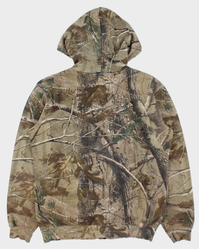 Vintage Y2K 00s Carhartt Realtree AP Camo Zip Up Hoodie - M