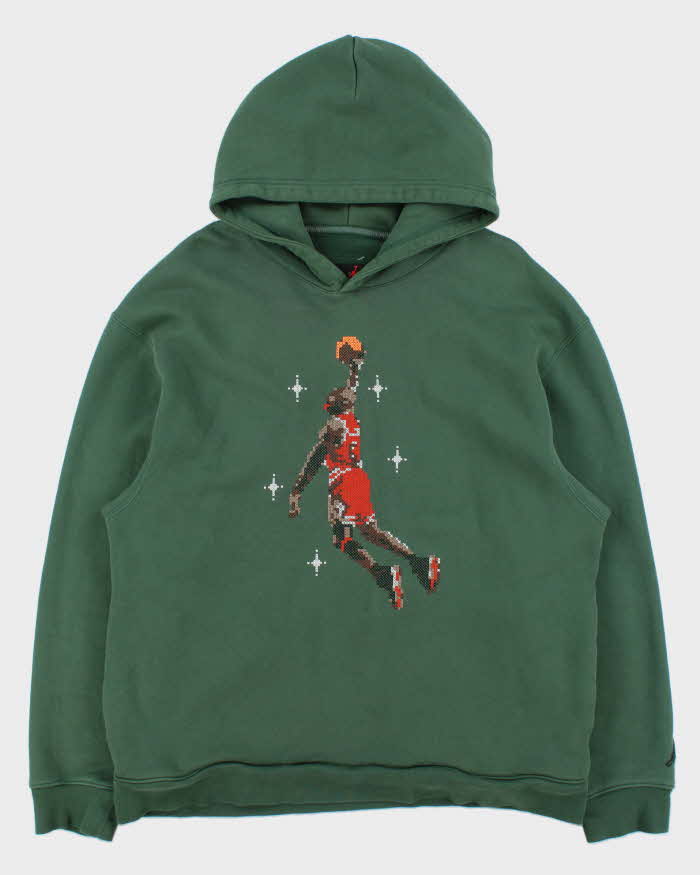 Nike Air Jordan Embroidered Jumpman Heavyweight Essentials Hoodie - XL