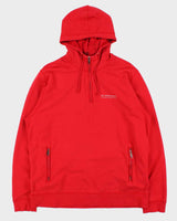 Vintage Y2K 00s Burberry Buffalo Plaid Quarter-Zip Pullover Hoodie - L