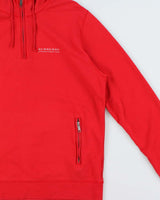 Vintage Y2K 00s Burberry Buffalo Plaid Quarter-Zip Pullover Hoodie - L