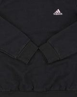 Vintage Adidas Embroidered Baby Pink Women's Crewneck Sweatshirt - M