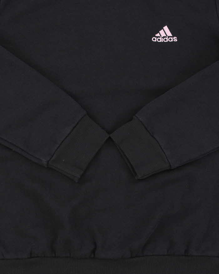 Vintage Adidas Embroidered Baby Pink Women's Crewneck Sweatshirt - M