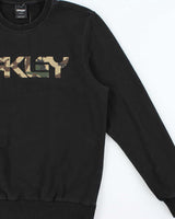 Vintage Oakley Camo Spell Out Crewneck Sweatshirt - L