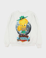 Vintage 1994 Warner Bros. Looney Tunes Tweedie Pie Tultex Crewneck Sweatshirt - L