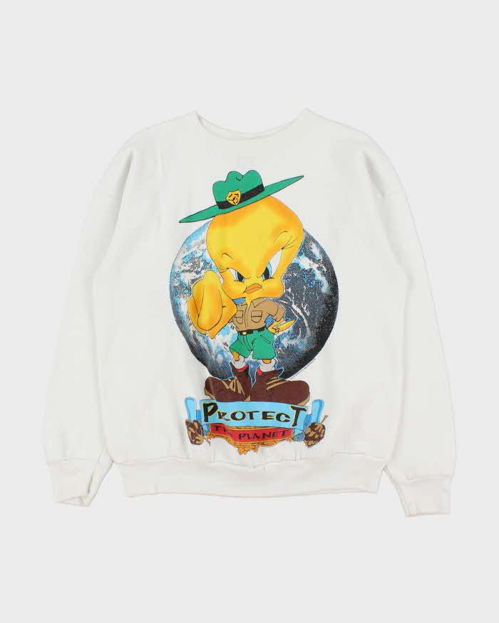 Vintage 1994 Warner Bros. Looney Tunes Tweedie Pie Tultex Crewneck Sweatshirt - L
