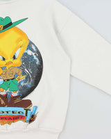 Vintage 1994 Warner Bros. Looney Tunes Tweedie Pie Tultex Crewneck Sweatshirt - L
