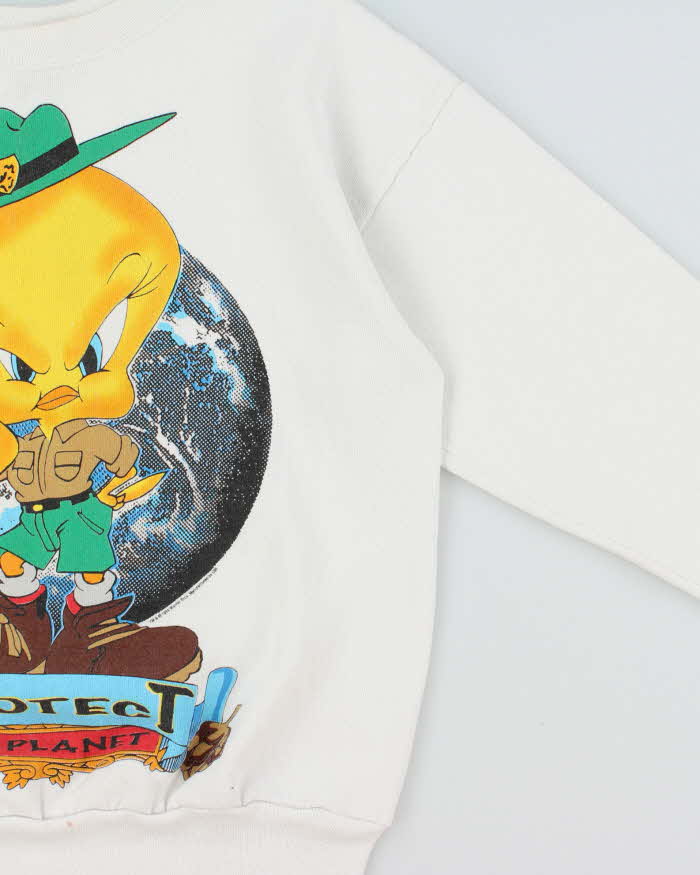 Vintage 1994 Warner Bros. Looney Tunes Tweedie Pie Tultex Crewneck Sweatshirt - L