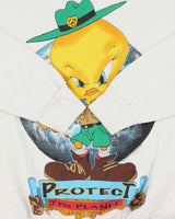 Vintage 1994 Warner Bros. Looney Tunes Tweedie Pie Tultex Crewneck Sweatshirt - L