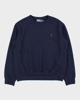 Vintage Y2K 00s Polo Ralph Lauren Navy Classic Crewneck Sweatshirt - L