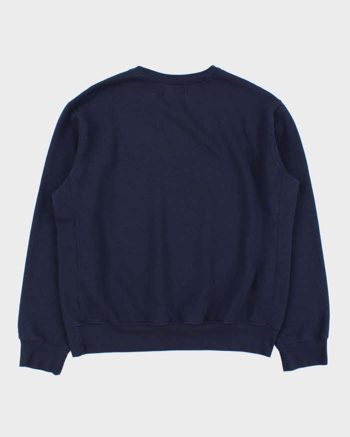 Vintage Y2K 00s Polo Ralph Lauren Navy Classic Crewneck Sweatshirt - L