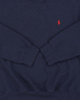 Vintage Y2K 00s Polo Ralph Lauren Navy Classic Crewneck Sweatshirt - L
