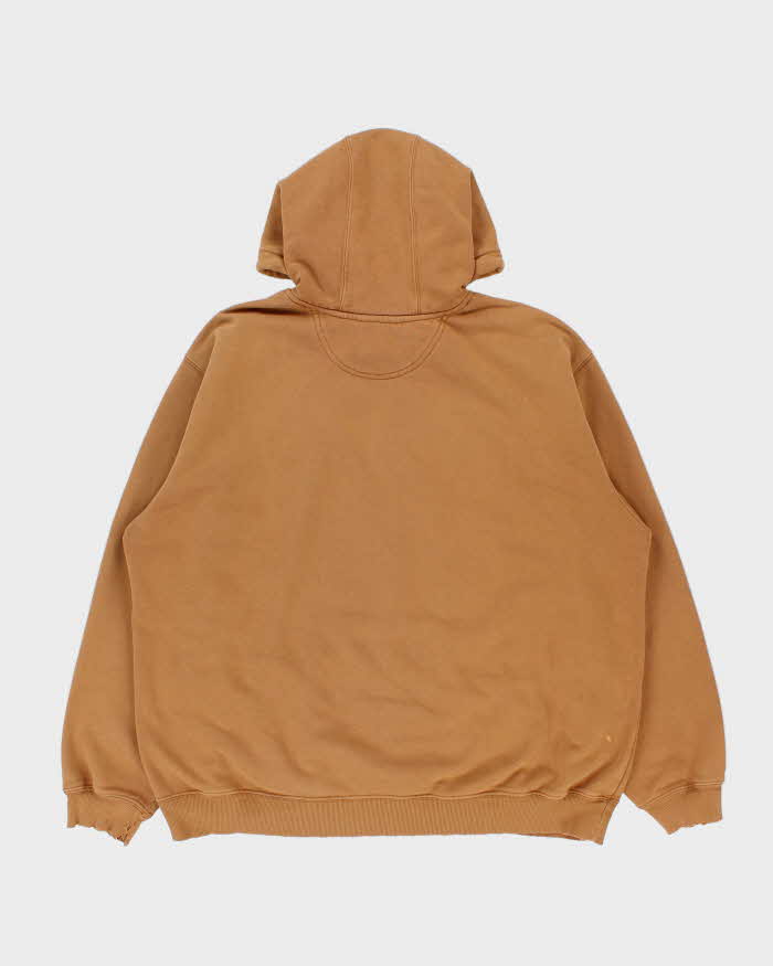 Vintage 2003 Y2K Carhartt Tan Heavyweight Distressed Pullover Hoodie - XXL