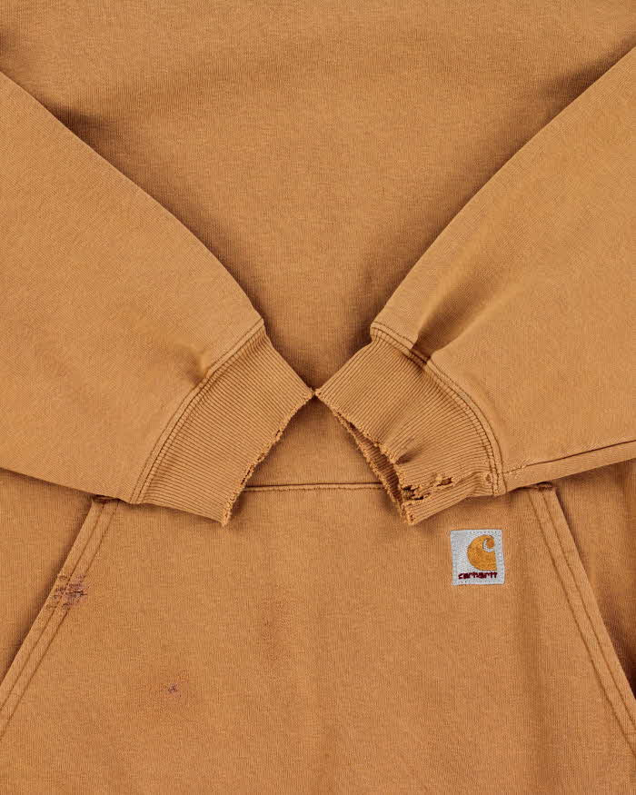 Vintage 2003 Y2K Carhartt Tan Heavyweight Distressed Pullover Hoodie - XXL