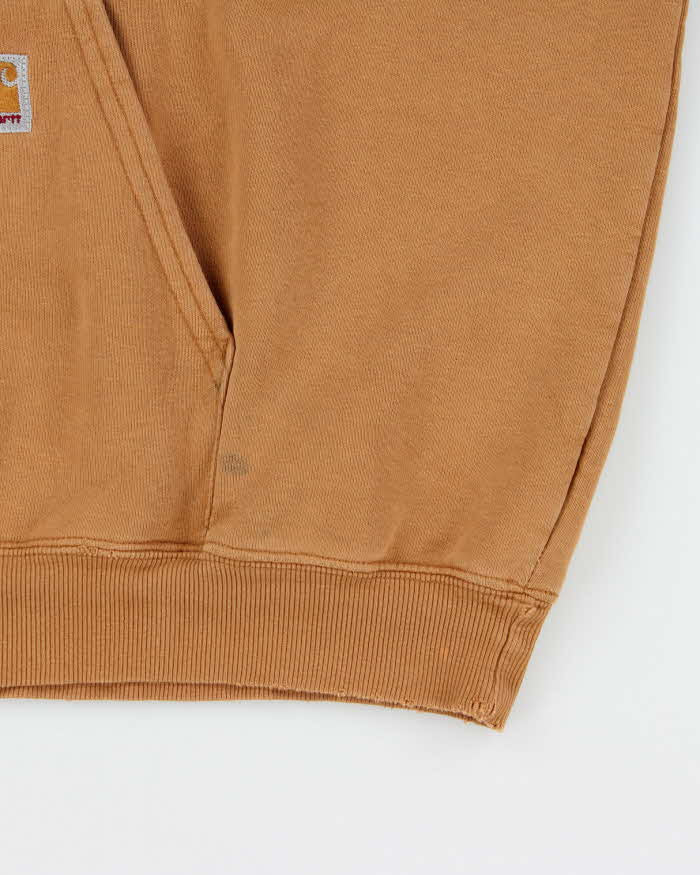 Vintage 2003 Y2K Carhartt Tan Heavyweight Distressed Pullover Hoodie - XXL