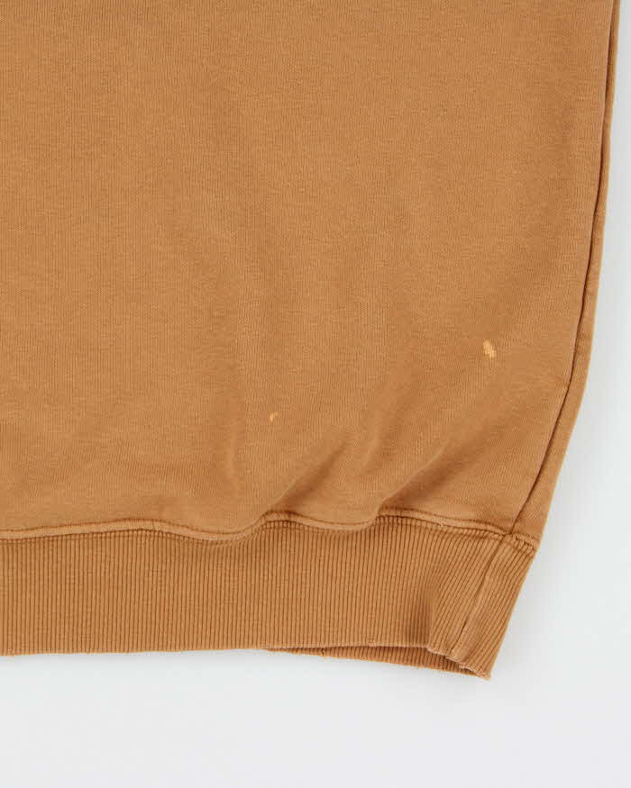 Vintage 2003 Y2K Carhartt Tan Heavyweight Distressed Pullover Hoodie - XXL