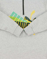 Vintage Y2K 00s Puma Jamaica Marl Grey Quarter-Zip Sweatshirt - S