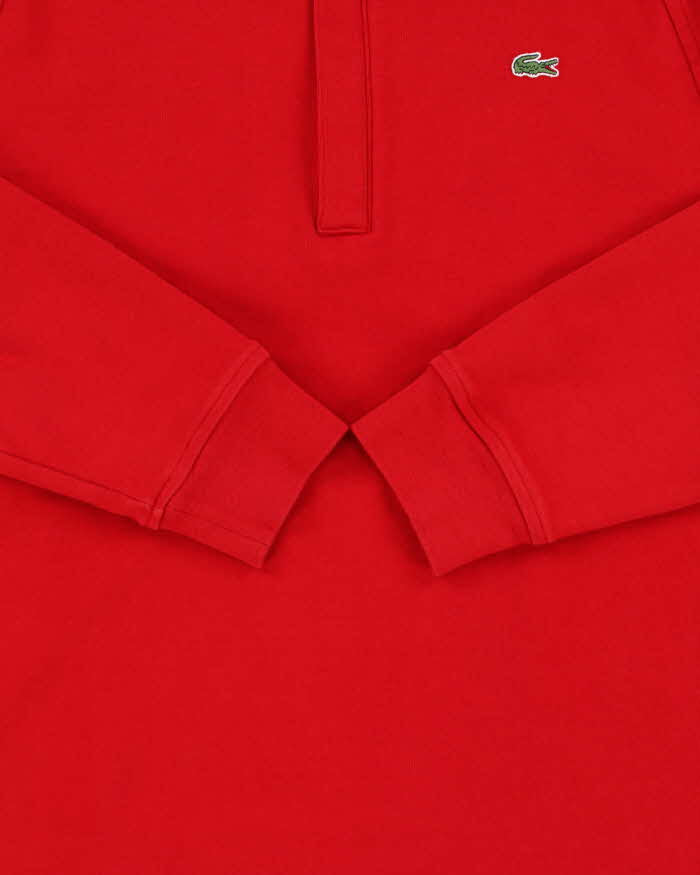 Vintage Y2K 00s Lacoste Classic Quarter-Zip Sweatshirt - L