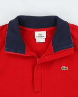Vintage Y2K 00s Lacoste Classic Quarter-Zip Sweatshirt - L