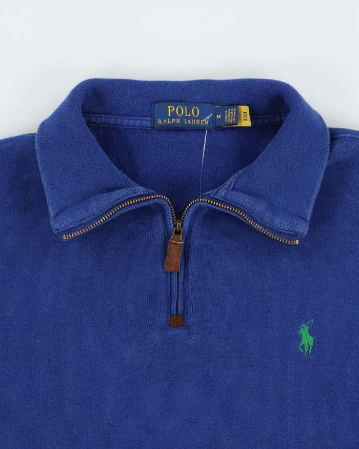 Vintage Polo Ralph Lauren Heavyweight Classic Quarter-Zip Sweatshirt - M