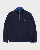 Vintage Lacoste Heavyweight Classic Croc Quarter-Zip Sweatshirt - XXL