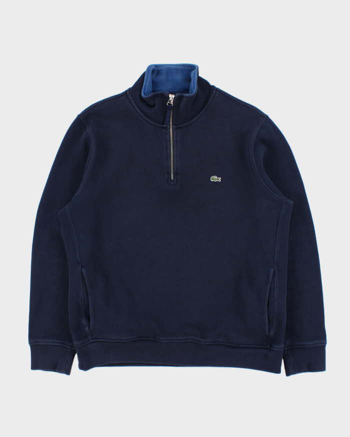 Vintage Lacoste Heavyweight Classic Croc Quarter-Zip Sweatshirt - XXL