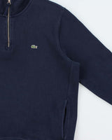 Vintage Lacoste Heavyweight Classic Croc Quarter-Zip Sweatshirt - XXL
