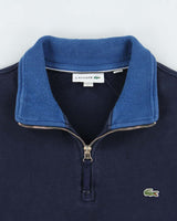 Vintage Lacoste Heavyweight Classic Croc Quarter-Zip Sweatshirt - XXL