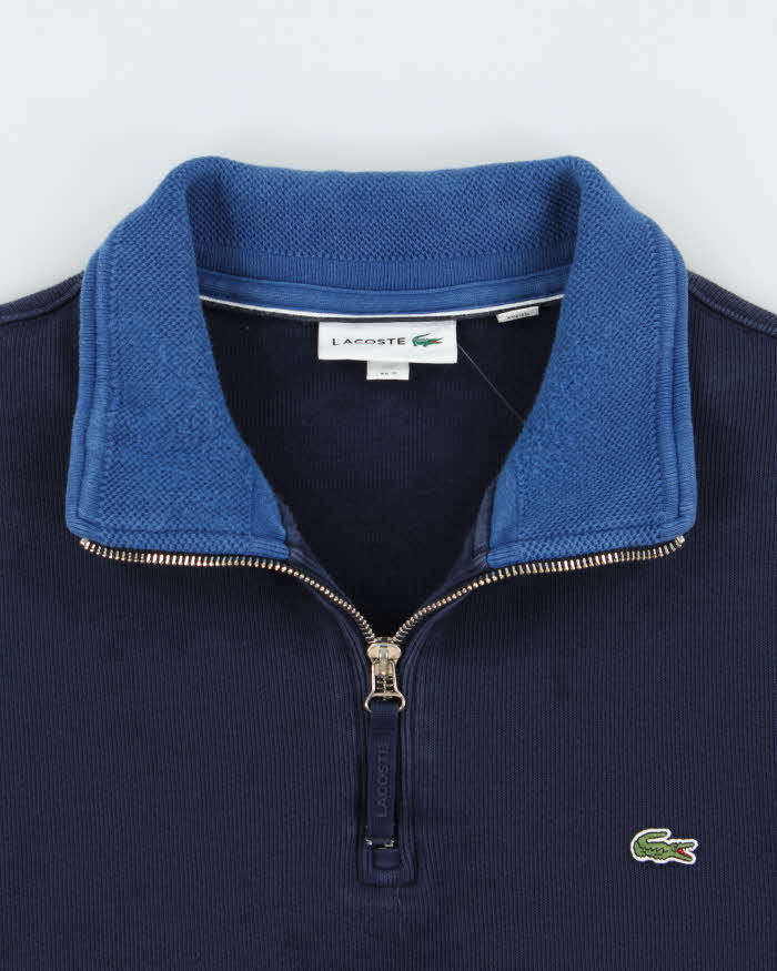 Vintage Lacoste Heavyweight Classic Croc Quarter-Zip Sweatshirt - XXL