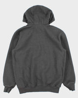 Vintage Carhartt Rain Defender Fleece Lined Heavyweight Loose Fit Quarter-Zip Hoodie - M