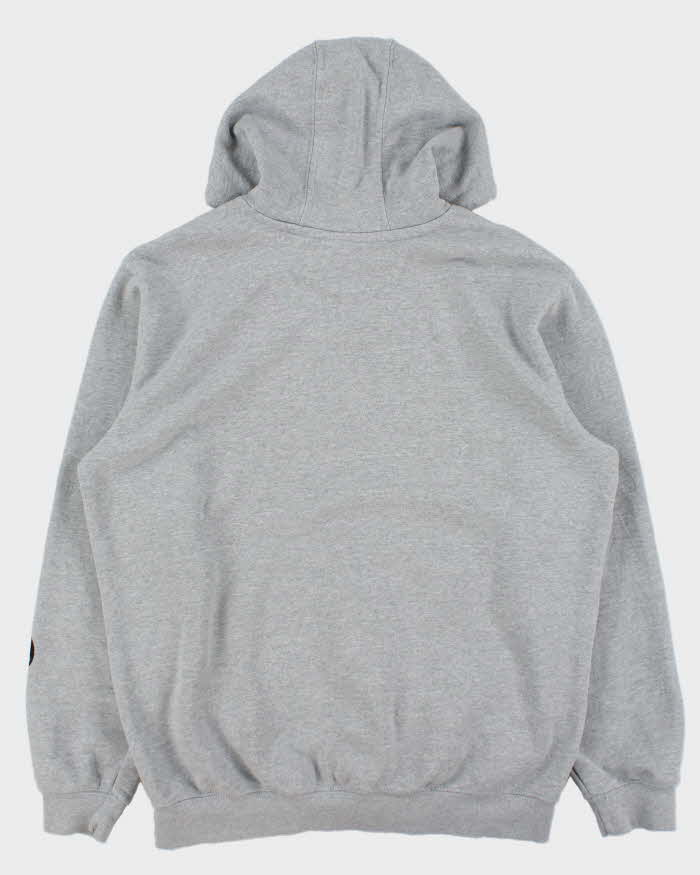 Vintage Carhartt Marl Grey Midweight Sleeve Logo Loose Fit Pullover Hoodie - L