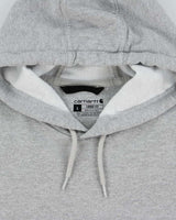 Vintage Carhartt Marl Grey Midweight Sleeve Logo Loose Fit Pullover Hoodie - L