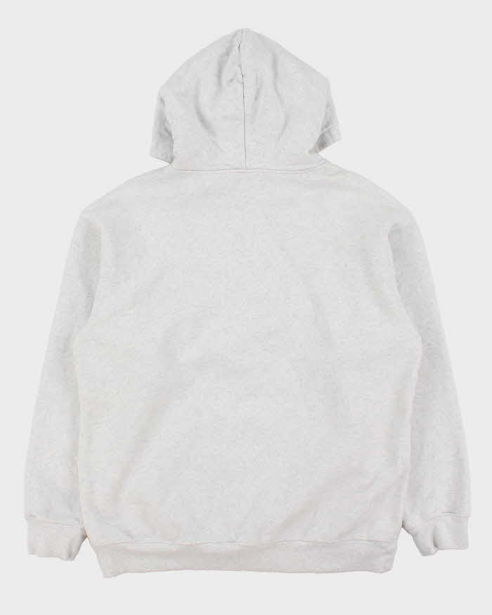 Dime Basketball Bowl Patch Marl Grey Heavyweight Pullover Hoodie - L