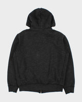 Vintage Polo Ralph Lauren Marl Grey Heavyweight Full-Zip Hoodie - M