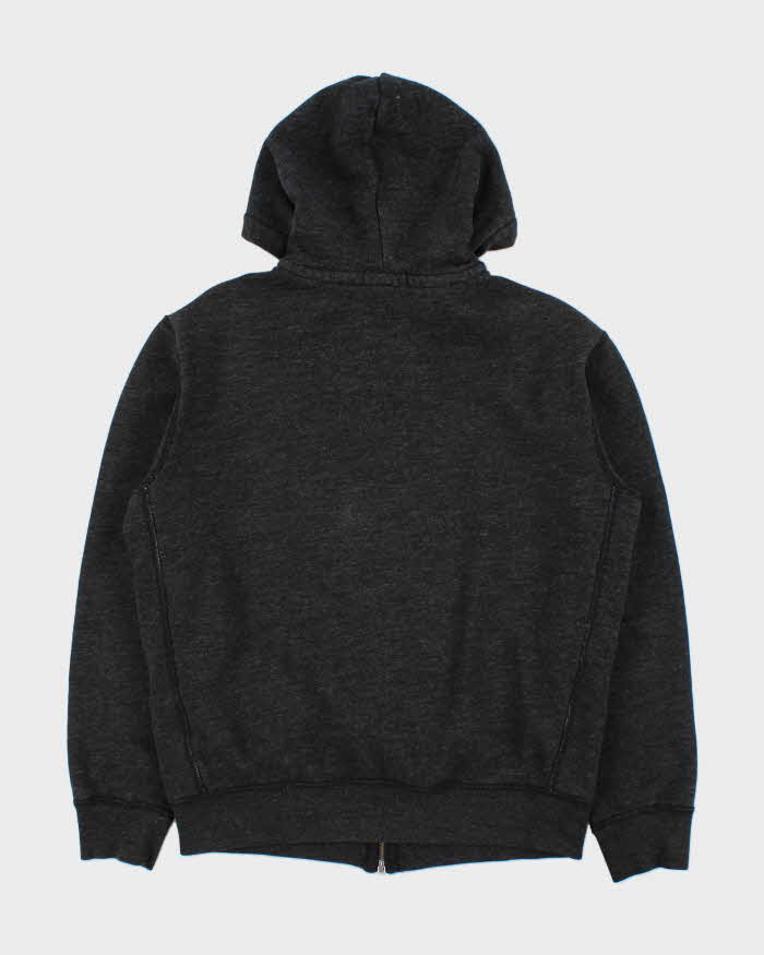 Vintage Polo Ralph Lauren Marl Grey Heavyweight Full-Zip Hoodie - M