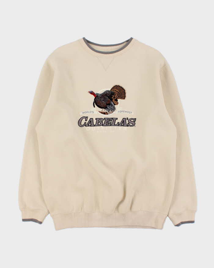 Vintage Y2K 00s Field Duty Embroidered Heavyweight Crewneck Sweatshirt - M