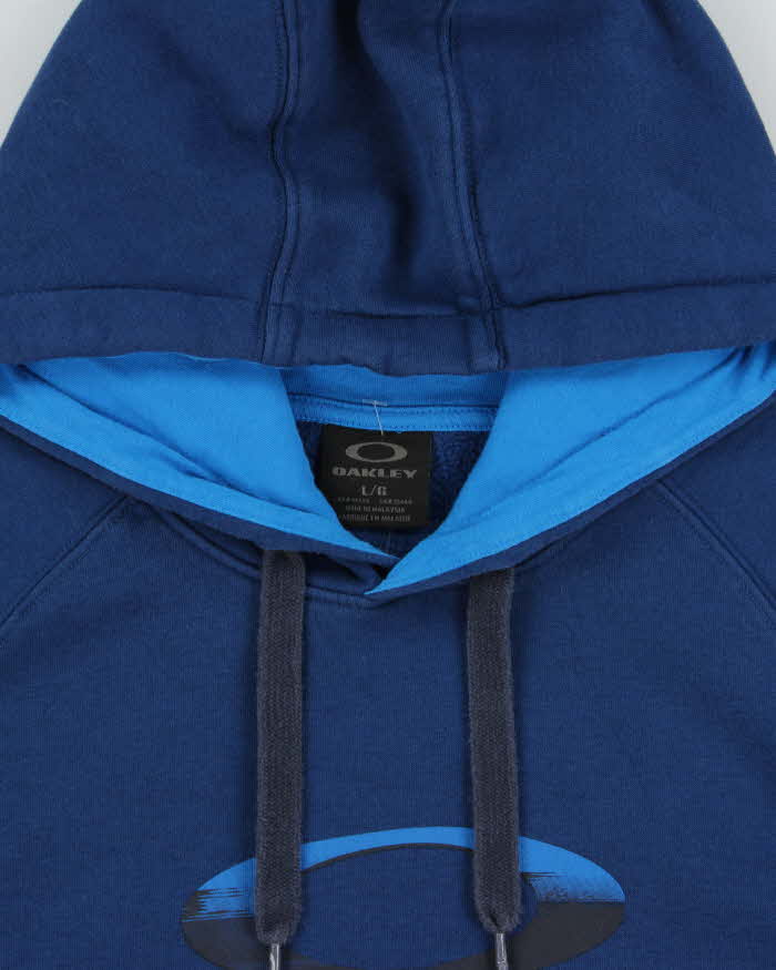 Vintage 00s Oakley Logo Pullover Hoodie - L