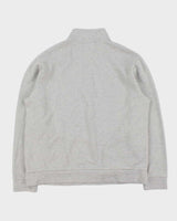 Vintage Polo Ralph Lauren Marl Grey Quarter-Zip Sweatshirt - XL