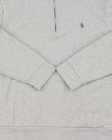 Vintage Polo Ralph Lauren Marl Grey Quarter-Zip Sweatshirt - XL