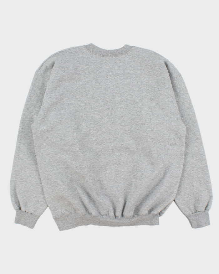Vintage 1990s Universal Studios Woody The Woodpecker Marl Grey Crewneck Sweatshirt - L