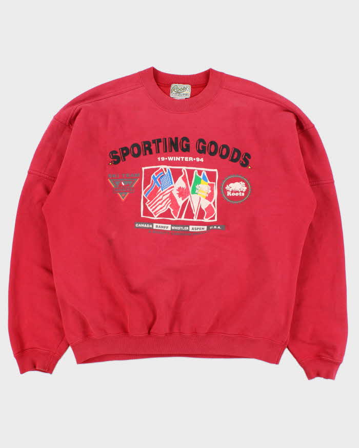 Vintage Roots 1994 Norway Winter Olympics Team Canada Heavyweight Crewneck Sweatshirt - M