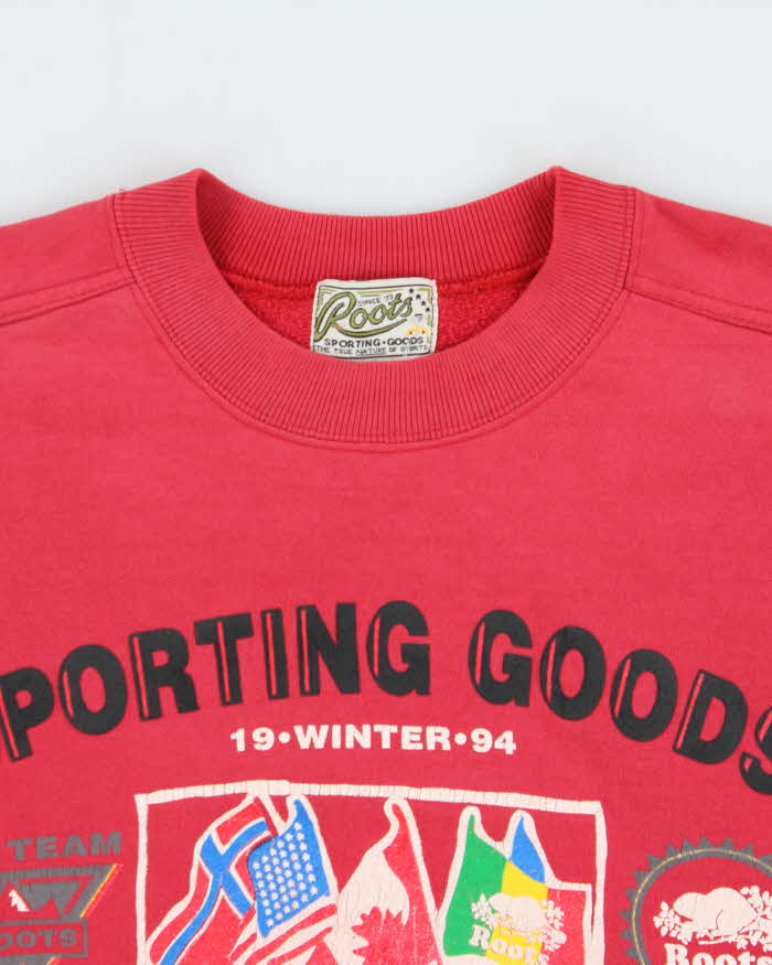 Vintage Roots 1994 Norway Winter Olympics Team Canada Heavyweight Crewneck Sweatshirt - M