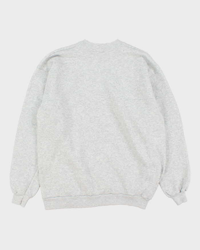 Vintage 1990s Alaska All American Apparel Made In USA Marl Grey Crewneck Sweatshirt - L