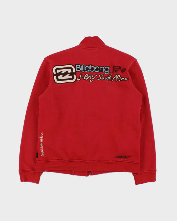 Vintage 2004 Y2K Billabong J-Bay Wildcard Trials Embroidered Zip-Up Sweatshirt - S