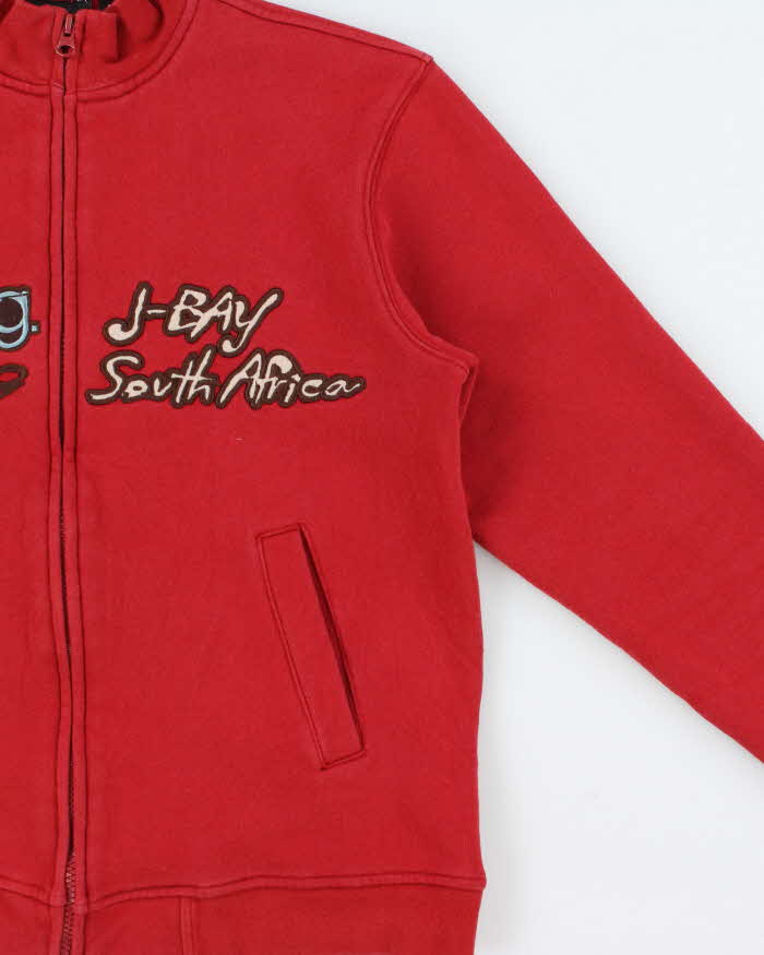 Vintage 2004 Y2K Billabong J-Bay Wildcard Trials Embroidered Zip-Up Sweatshirt - S