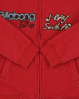 Vintage 2004 Y2K Billabong J-Bay Wildcard Trials Embroidered Zip-Up Sweatshirt - S