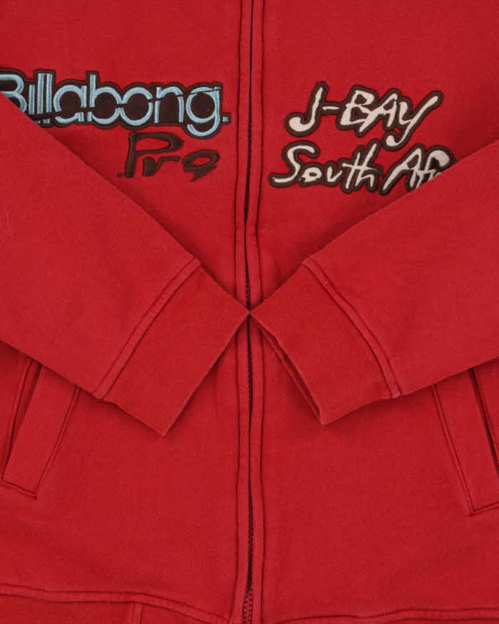 Vintage 2004 Y2K Billabong J-Bay Wildcard Trials Embroidered Zip-Up Sweatshirt - S