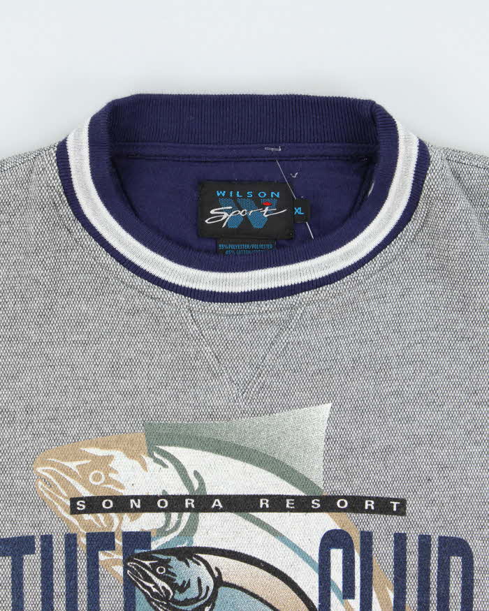 Vintage 1990s Wilson Sport Tyee Club Heavyweight Crewneck Sweatshirt - XL