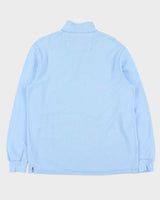Vintage Y2K 00s Chaps Baby Blue Classic Quarter-Zip Sweatshirt - L