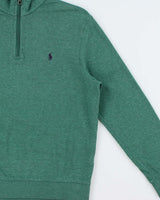 Vintage Polo Ralph Lauren Marl Quarter-Zip Sweatshirt - S